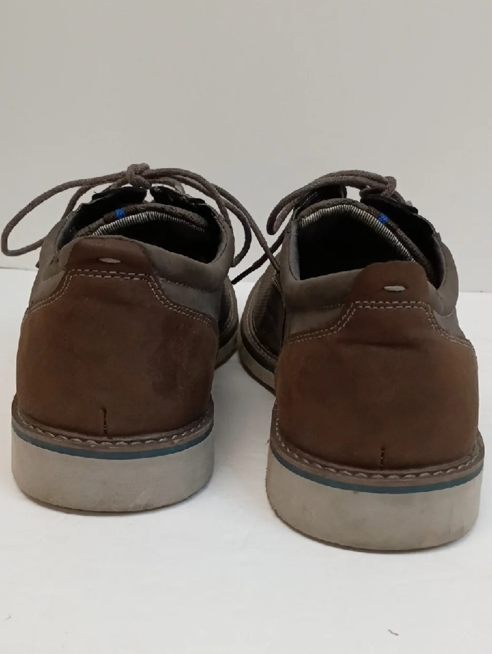 Nunn Bush Gray Suede Lace Up Oxford Shoes Comfort Casual Size 12